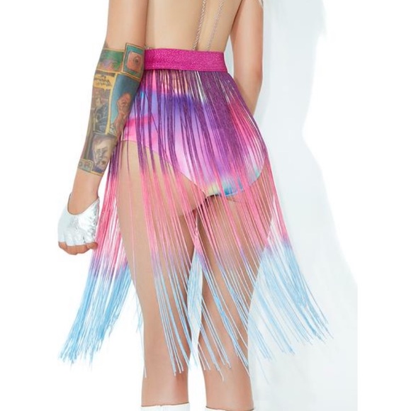 Dolls Kill Dresses & Skirts - Dolls Kill racer fringe belt